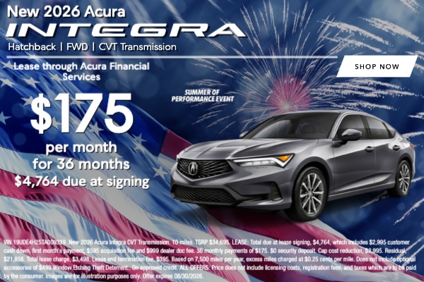 New Acura Specials in Verona | DCH Montclair Acura